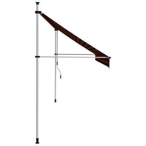 Ręcznie zwijana markiza, 400 cm, pomarańczowo-brązowa Ręcznie zwijana markiza, 400 cm, pomarańczowo-brązowa