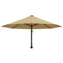  Parasol ścienny na metalowym słupku, 300 cm, kolor taupe