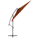  Parasol wiszący z aluminiowym słupkiem, 300 cm, terakota