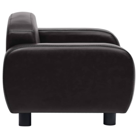 Sofa dla psa, czarna, 80x50x40 cm, sztuczna skóra Sofa dla psa, czarna, 80x50x40 cm, sztuczna skóra