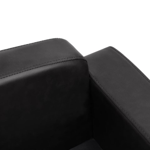 Sofa dla psa, czarna, 80x50x40 cm, sztuczna skóra Sofa dla psa, czarna, 80x50x40 cm, sztuczna skóra