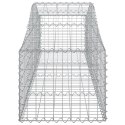  Kosze gabionowe, 3 szt, 200x50x40/60 cm, galwanizowane żelazo