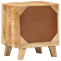  Szafka nocna 2 szt. 40x32x46 cm Drewno lite surowe mango