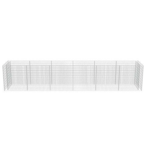 Podwyższona donica gabionowa, galwanizowana stal, 540x90x100 cm Podwyższona donica gabionowa, galwanizowana stal, 540x90x100 cm