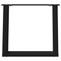  Nogi do stolika kawowego, 2 szt., czarne, 50x(42-43) cm, stal