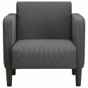  Sofa Fotel z Podłokietnikami Ciemnoszary 54 cm Tkanina Corduroy