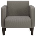  Sofa Fotel z Podłokietnikami Jasnoszary 54 cm Tkanina Kordowa