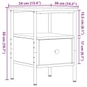  Szafka nocna, stare drewno, 34x36x50cm, materiał drewnopochodny