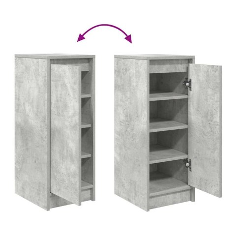 Szafka na buty Beton Szary 29,5x34x76 cm Drewno klejone Szafka na buty Beton Szary 29,5x34x76 cm Drewno klejone