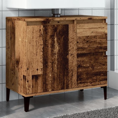 Szafka pod umywalkę, stare drewno, 65x33x60 cm Szafka pod umywalkę, stare drewno, 65x33x60 cm