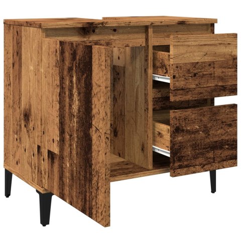 Szafka pod umywalkę, stare drewno, 65x33x60 cm Szafka pod umywalkę, stare drewno, 65x33x60 cm