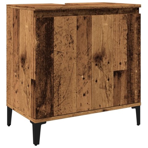 Szafka pod umywalkę, stare drewno, 58x33x60 cm Szafka pod umywalkę, stare drewno, 58x33x60 cm