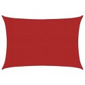  Żagiel przeciwsłoneczny, 160 g/m², czerwony, 3x5 m, HDPE