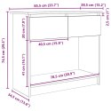  Konsola z szufladami Dąb Sonoma 85,5x38,5x74,5 cm