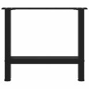  Nogi do stolika kawowego, czarne, 2 szt., 60x(42-43) cm, stal