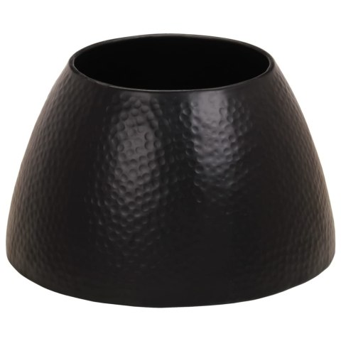 Stolik kawowy z młotkowanego aluminium, Ø 50x30 cm, czarny Stolik kawowy z młotkowanego aluminium, Ø 50x30 cm, czarny