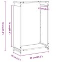  Stojak na drewno opałowe czarny 60x28x90 cm