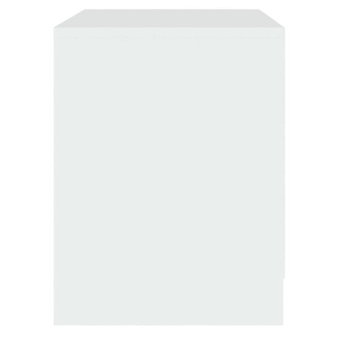Szafka nocna, biała, 45x34,5x44,5 cm, materiał drewnopochodny Szafka nocna, biała, 45x34,5x44,5 cm, materiał drewnopochodny