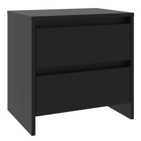 Szafka nocna, czarna, 45x34,5x44,5 cm, materiał drewnopochodny Szafka nocna, czarna, 45x34,5x44,5 cm, materiał drewnopochodny