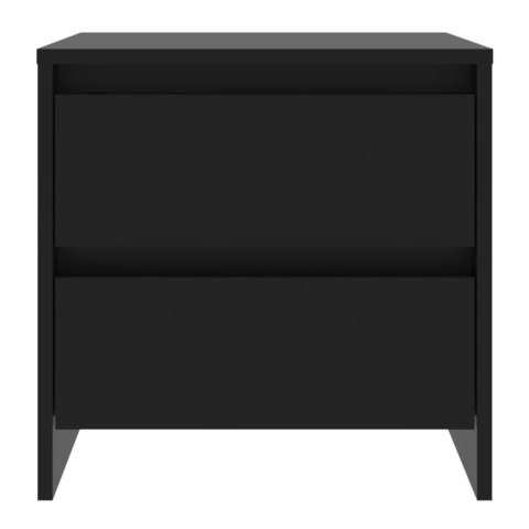 Szafka nocna, czarna, 45x34,5x44,5 cm, materiał drewnopochodny Szafka nocna, czarna, 45x34,5x44,5 cm, materiał drewnopochodny
