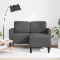  Sofa 2-osobowa z szezlongiem w kształcie litery L Ciemnoszara