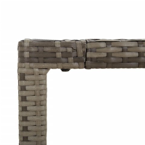 5-cz. zestaw mebli ogrodowych z poduszkami, szary, rattan PE 5-cz. zestaw mebli ogrodowych z poduszkami, szary, rattan PE