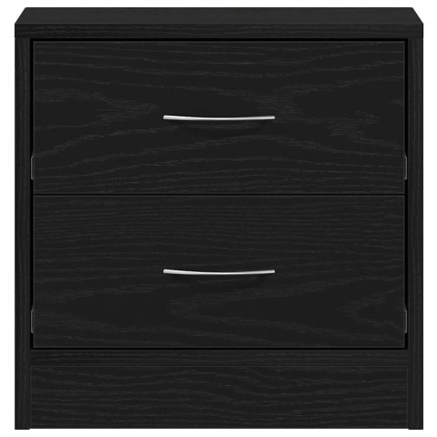 VidaXL Szafka nocna, czarny dąb, 40x30x40 cm, materiał drewnopochodny VidaXL Szafka nocna, czarny dąb, 40x30x40 cm, materiał drewnopochodny