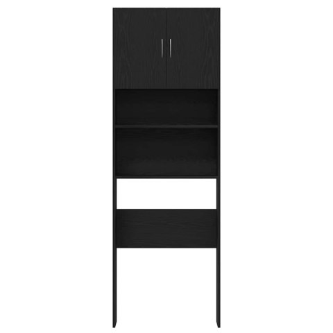 VidaXL Szafka pod pralkę, czarny dąb, 64x24x190 cm VidaXL Szafka pod pralkę, czarny dąb, 64x24x190 cm