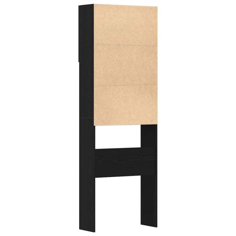 VidaXL Szafka pod pralkę, czarny dąb, 64x24x190 cm VidaXL Szafka pod pralkę, czarny dąb, 64x24x190 cm