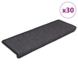 VidaXL Maty na schody samoprzylepne Sisal-Look 30 szt. 65x21x4 cm