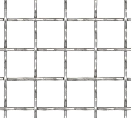 Siatka ogrodzeniowa, stal nierdzewna, 50x50 cm, 21x21x2,5 mm Siatka ogrodzeniowa, stal nierdzewna, 50x50 cm, 21x21x2,5 mm