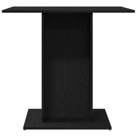 VidaXL Stół jadalny czarny dąb 80x80x75 cm drewno klejone VidaXL Stół jadalny czarny dąb 80x80x75 cm drewno klejone
