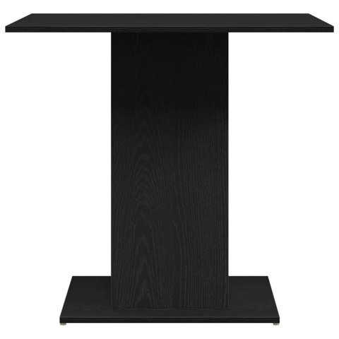 VidaXL Stół jadalny czarny dąb 80x80x75 cm drewno klejone VidaXL Stół jadalny czarny dąb 80x80x75 cm drewno klejone