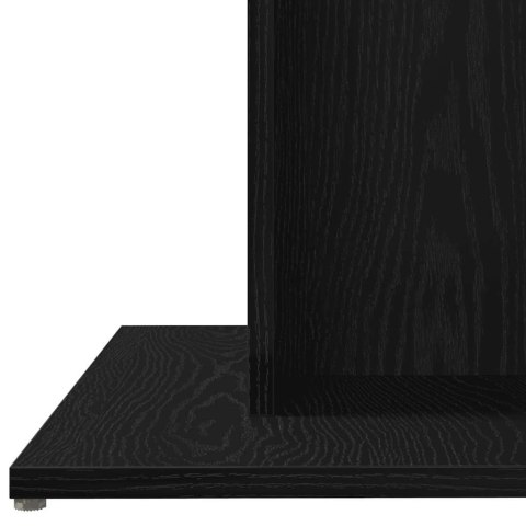 VidaXL Stół jadalny czarny dąb 80x80x75 cm drewno klejone VidaXL Stół jadalny czarny dąb 80x80x75 cm drewno klejone