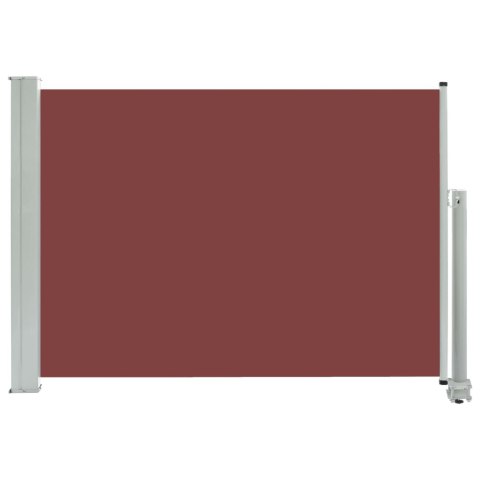 Wysuwana markiza boczna na taras, 80 x 300 cm, brązowa Wysuwana markiza boczna na taras, 80 x 300 cm, brązowa