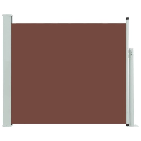 Wysuwana markiza boczna na taras, 100 x 300 cm, brązowa Wysuwana markiza boczna na taras, 100 x 300 cm, brązowa