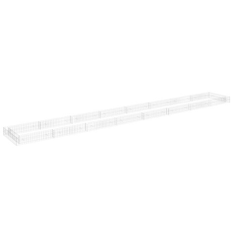 VidaXL Podwyższona donica gabionowa, galwanizowana stal, 800x100x20 cm VidaXL Podwyższona donica gabionowa, galwanizowana stal, 800x100x20 cm
