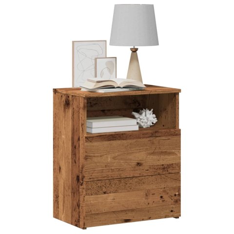 VidaXL Szafki nocne, 2 szt., stare drewno, 50x32x60 cm VidaXL Szafki nocne, 2 szt., stare drewno, 50x32x60 cm