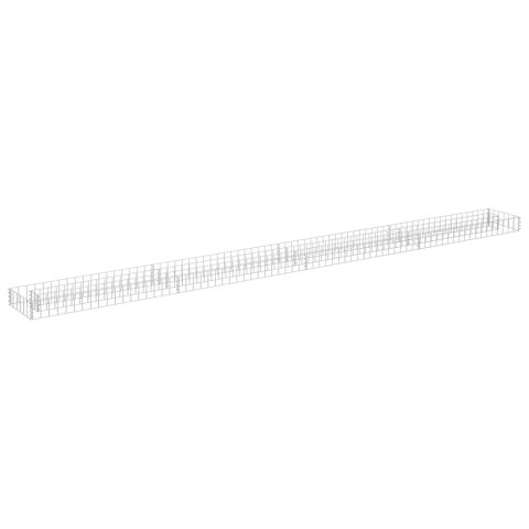 VidaXL Podwyższona donica gabionowa, galwanizowana stal, 360x30x10 cm VidaXL Podwyższona donica gabionowa, galwanizowana stal, 360x30x10 cm