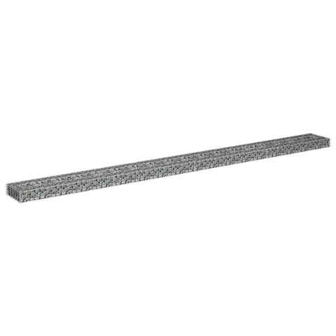 VidaXL Podwyższona donica gabionowa, galwanizowana stal, 360x30x10 cm VidaXL Podwyższona donica gabionowa, galwanizowana stal, 360x30x10 cm