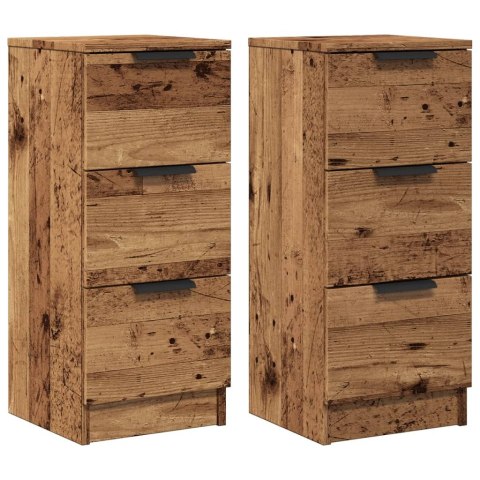 VidaXL Szafki, 2 szt., stare drewno, 30x30x70 cm VidaXL Szafki, 2 szt., stare drewno, 30x30x70 cm