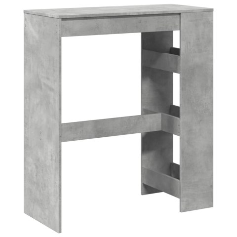 Stolik barowy z przegrodami, szarość betonu, 90x40x103,5 cm Stolik barowy z przegrodami, szarość betonu, 90x40x103,5 cm