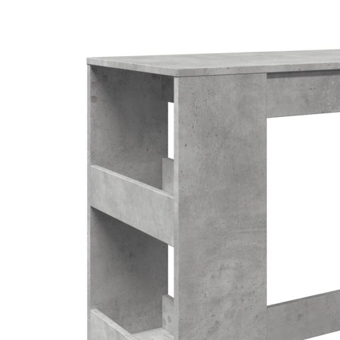 Stolik barowy z przegrodami, szarość betonu, 90x40x103,5 cm Stolik barowy z przegrodami, szarość betonu, 90x40x103,5 cm