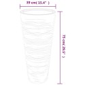 VidaXL Donica z pojemnikiem wewnętrznym, antracyt, 18/45 L, PP, prążki