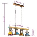 VidaXL Industrialna lampa sufitowa, 25 W, kolorowa, 111 cm, E27