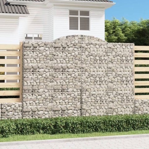  Łukowaty kosz gabionowy 300x50x220/240 cm, galwanizowane żelazo