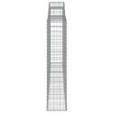  Kosze gabionowe, 2 szt, 300x30x140/160 cm, galwanizowane żelazo