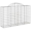  Kosze gabionowe, 5 szt, 200x50x120/140 cm, galwanizowane żelazo