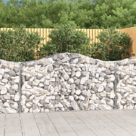  Kosze gabionowe, 8 szt, 200x50x100/120 cm, galwanizowane żelazo