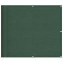 VidaXL Parawan balkonowy ciemnozielony 90x700 cm 100% poliester Oxford